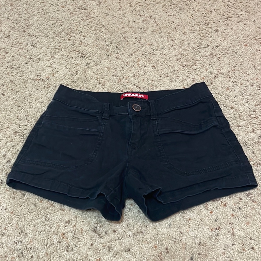 Unionbay black jean shorts